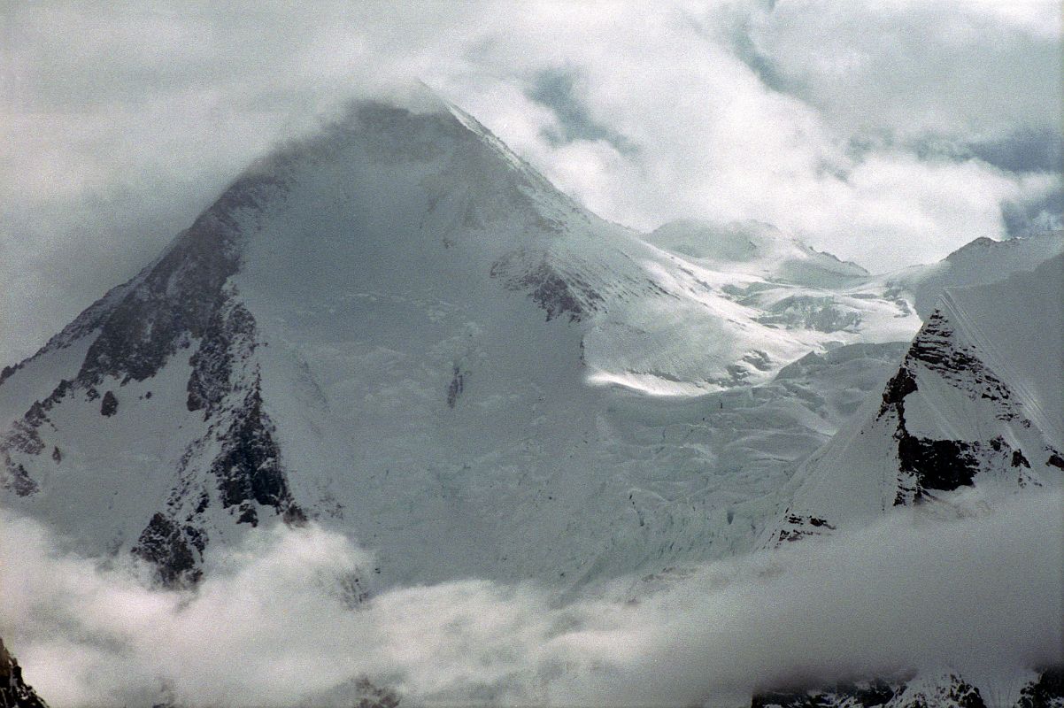 17 Gasherbrum I and Gasherbrum I South Close Up Gasherbrum I and Gasherbrum I South close up from Gasherbrum Corner. Gasherbrum I South (7069m) was first climbed by Maurice Barrard and Georges Narbaud via the Southwest Ridge in July 1980 on their ascent of Gasherbrum I.